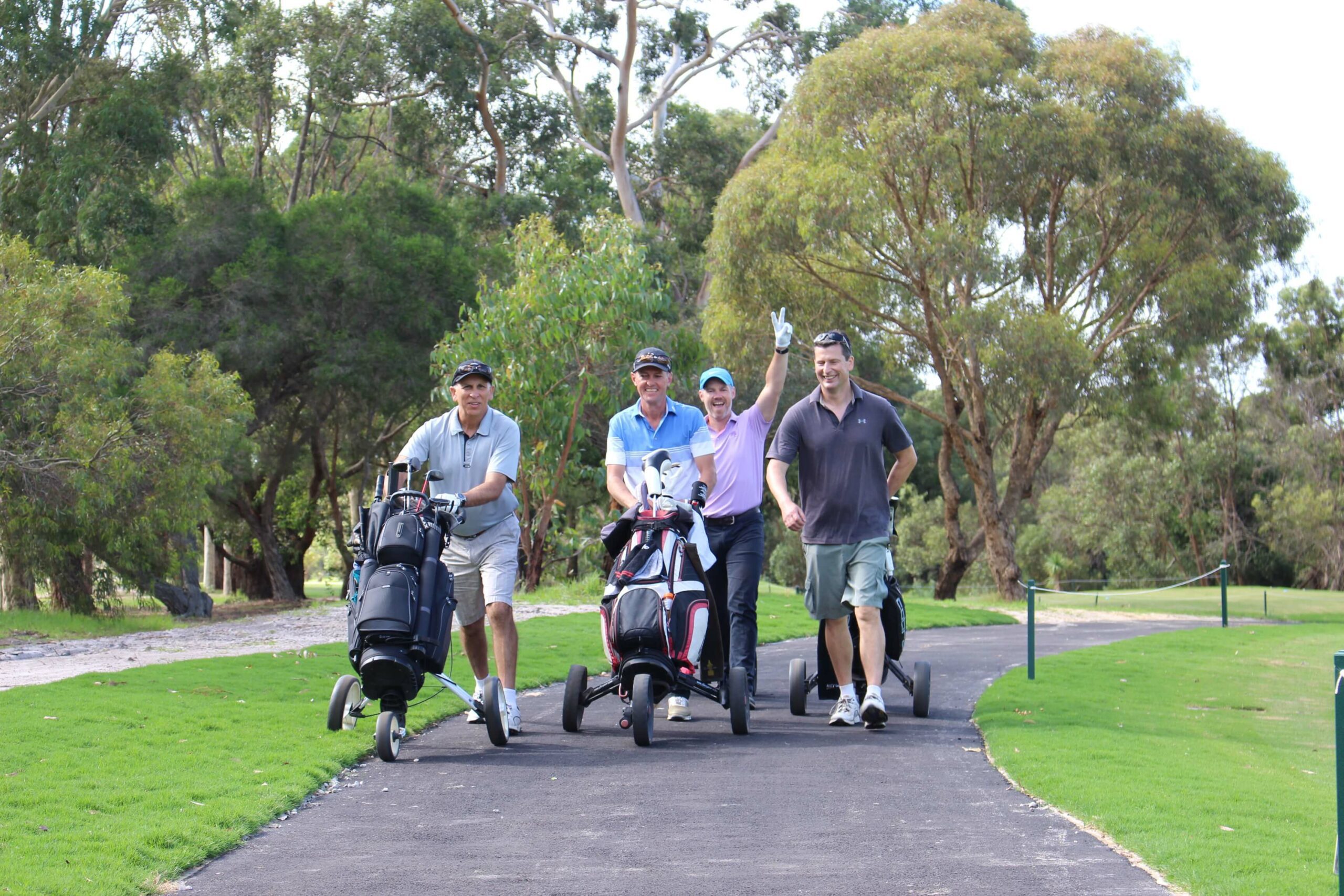 Centenary Park Golf Course playing group