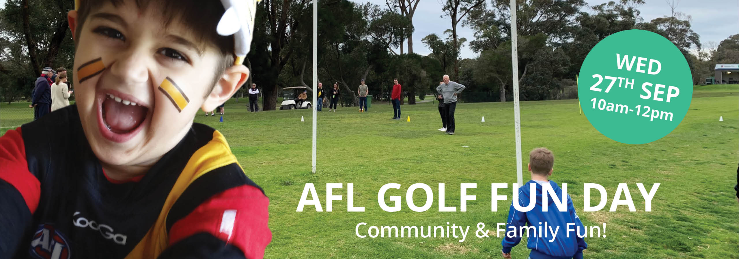 Centenary Park Golf AFL Fun Day event